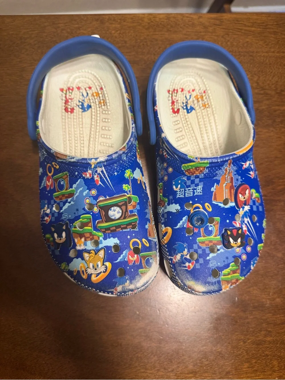 Sonic the Hedgehog Kids Blue Crocs